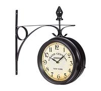 Relaxdays Horloge de gare recto-verso