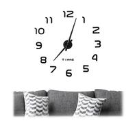 Relaxdays Horloge murale DIY à coller chiffres 3D