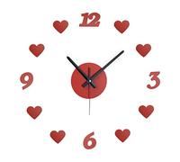 Relaxdays Horloge murale au design romantique