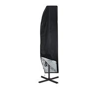 Relaxdays Housse de Protection Parasol, Couverture ombrelle 2-4 m, Tissu Oxford imperméable, étui, Noir