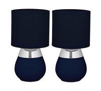 Relaxdays Lampe de chevet avec abat-jour