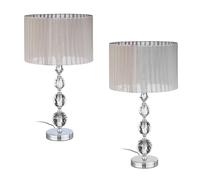 Relaxdays Lot de 2 lampes de chevet