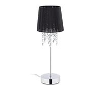 Relaxdays Lampe de chevet organza cristal