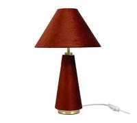 Relaxdays Lampe de table en velours