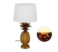 Relaxdays Lampe de table ananas doré