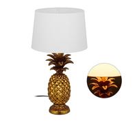 Relaxdays Lampe de table ananas doré