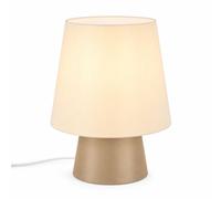 Relaxdays Lampe de table bicolore en lin