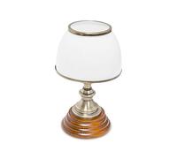 Relaxdays Lampe de table classique abat-jour verre