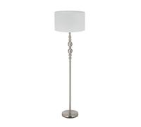 Relaxdays Lampe droite blanche de salon