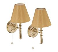 Relaxdays Lampe murale en lot de 2