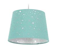 Relaxdays Lampe pour Chambre d’Enfants Etoiles, Abat-Jour avec Motif Ciel étoilé, Enfants,Abat-Jour Rond, Couleurs