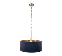Relaxdays Lampe suspendue avec écran en tissu