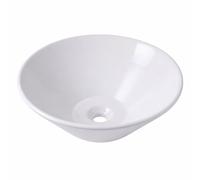 Relaxdays Lavabo à poser sans trou pour robinet