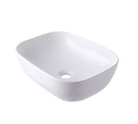 Relaxdays Lavabo rectangulaire d'appui sans trou