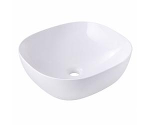 Relaxdays Lavabo rectangulaire d'appui sans trou