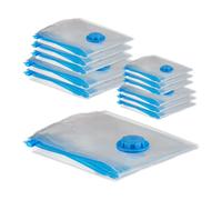 Relaxdays Lot 12 sacs sous vide pour vêtements