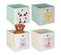 Relaxdays Caisses de rangement enfant lot de 4