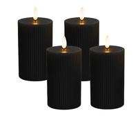 Relaxdays Lot 4 bougies LED