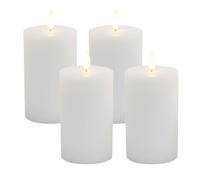 Relaxdays Lot 4 bougies LED