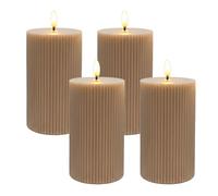 Relaxdays Lot 4 bougies LED