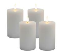 Relaxdays Lot 4 bougies LED