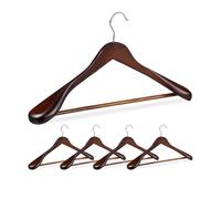 Relaxdays Lot 40 cintres costume épaules larges