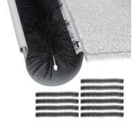 Relaxdays Lot de 10 brosses de gouttière ø 12 cm