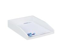 Relaxdays Lot de 10 corbeilles à courrier bambou