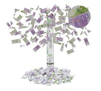 Relaxdays Lot de 10 lanceurs de confettis billets