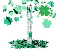 Relaxdays Lot de 10 lanceurs de confettis trèfles