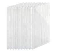 Relaxdays Lot de 10 plaques alvéolaires en polycarbonate transparent | 6 mm, 121 x 60,5 cm, pour serre