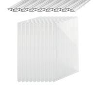 Relaxdays Lot de 10 plaques double paroi + profils
