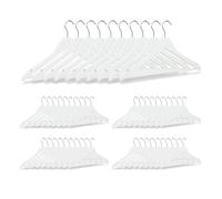 Relaxdays Lot de 100 cintres en bois blanc