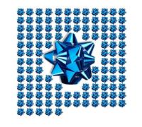 Relaxdays Lot de 1000x Nœuds cadeau bleu
