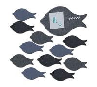 Relaxdays Lot de 12 pense-bêtes poisson