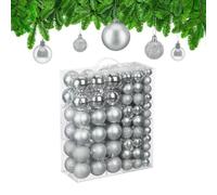 Relaxdays Lot de 138 boules de Noël