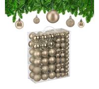 Relaxdays Lot de 138 boules de Noël