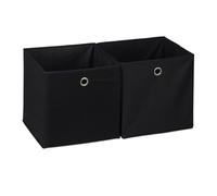 Relaxdays Lot de 2 boîtes de rangement