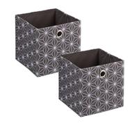 Relaxdays Lot de 2 boîtes de rangement
