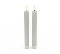 Relaxdays Lot de 2 bougies LED en cire