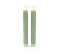 Relaxdays Lot de 2 bougies LED en cire