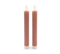 Relaxdays Lot de 2 bougies LED en cire