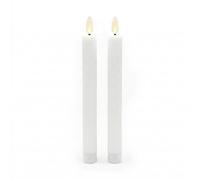 Relaxdays Lot de 2 bougies LED en cire