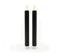 Relaxdays Lot de 2 bougies LED en cire