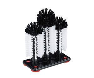 Relaxdays Lot de 2 brosses lave-verre