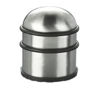 Relaxdays Lot de 2 butoirs de porte inox argenté