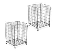 Relaxdays Lot de 2 composteurs de jardin