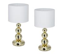 Relaxdays Lot de 2 lampes de chevet