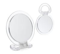 Relaxdays Lot de 2 miroirs avec poignée pliable