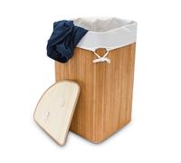 Relaxdays Lot de 2 paniers à linge bambou